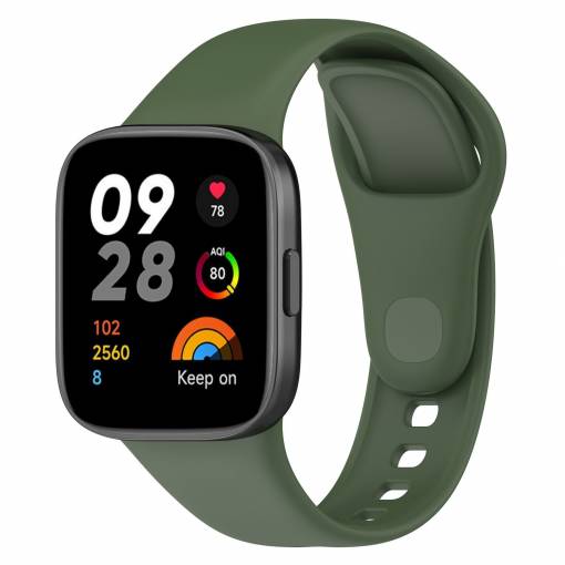 Foto - Curea din silicon eses pentru Xiaomi Redmi Watch 3 - Verde închis