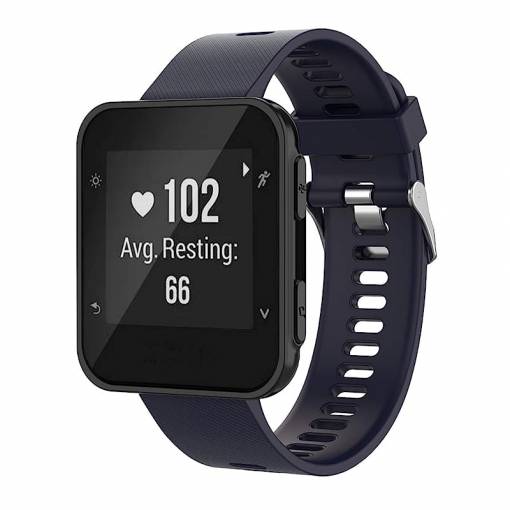 Foto - Curea din silicon eses pentru Garmin Forerunner 30 și 35 - Albastru închis