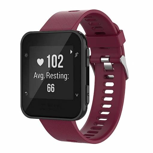 Foto - Curea din silicon eses pentru Garmin Forerunner 30 și 35 - Vișiniu