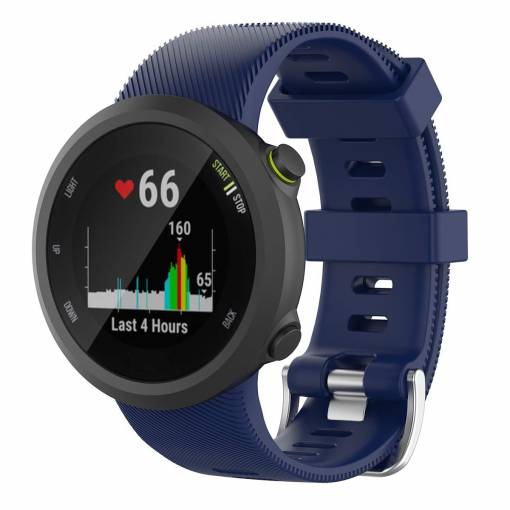 Foto - Curea din silicon eses pentru Garmin Forerunner 45, Forerunner 45S și SWIM 2 - Albastru închis