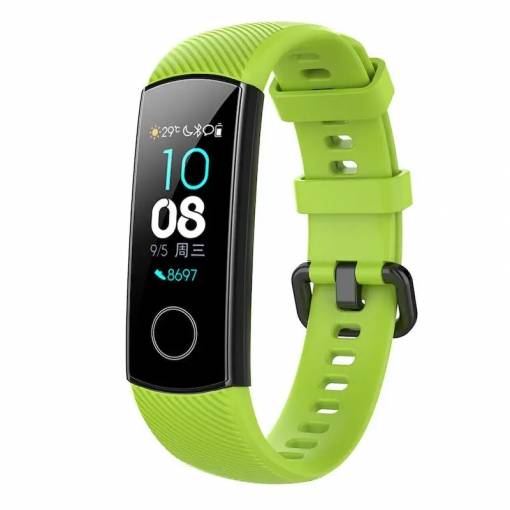 Foto - Curea din silicon eses pentru Honor Band 4 și Honor Band 5 - Verde deschis