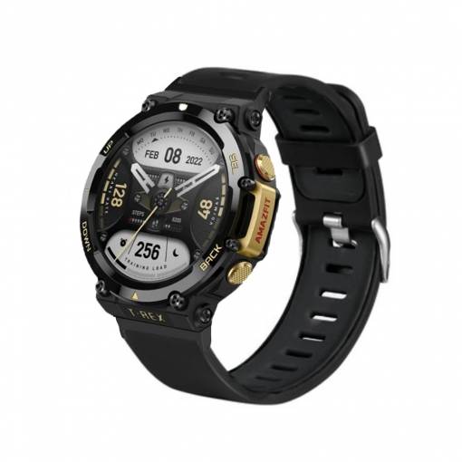 Foto - Curea sport din silicon eses pentru Xiaomi Amazfit T-Rex 2 - Neagră