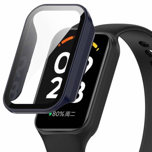 Foto - Husă de protecție pentru Redmi Smart Band 2 GL și Amazfit Band 7 - Albastru închis