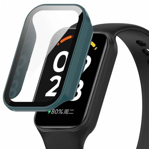 Foto - Husă de protecție pentru Redmi Smart Band 2 GL și Amazfit Band 7 - Verde închis