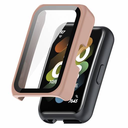 Foto - Culoare de protecție pentru Huawei Band 6 și 7, Honor Band 6 și 7 și Huawei Watch Fit Mini - Roz