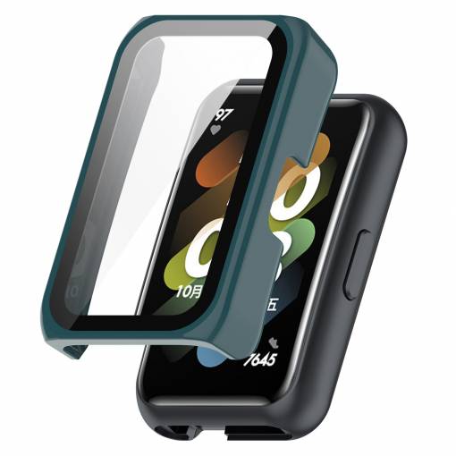 Foto - Husă de protecție pentru Huawei Band 6 și 7, Honor Band 6 și 7 și Huawei Watch Fit Mini - Verde închis