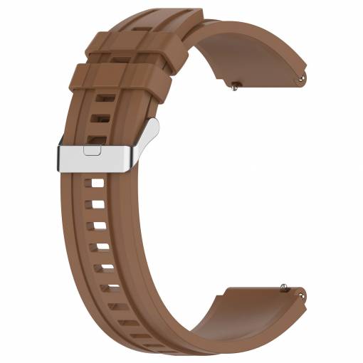 Foto - eses Prodloužený silikonový řemínek - Hnědý, 22 mm