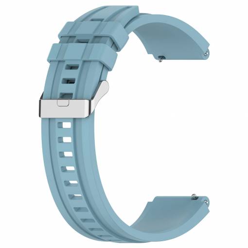 Foto - Curea extensibilă din silicon eses - Albastru deschis, 22 mm