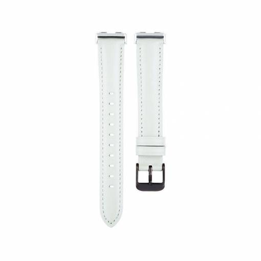 Foto - eses Brățară din piele pentru Huawei Band 8, 9 și 10 - Crem