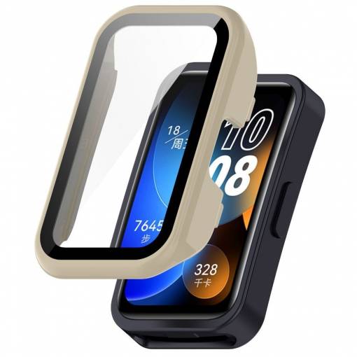 Foto - Carcasa de protecție pentru Huawei band 8, 9 și 10 - Bej