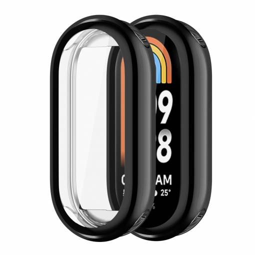 Foto - Husă din silicon pentru Xiaomi Smart Band 8 - Neagră