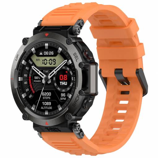 Foto - Curea din silicon eses pentru Xiaomi Amazfit T-Rex Ultra - Portocaliu