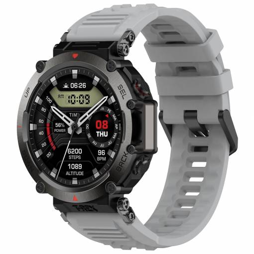Foto - Curea din silicon eses pentru Xiaomi Amazfit T-Rex Ultra - Gri