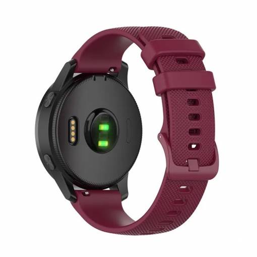 Foto - Curea din silicon cu eliberare rapidă eses pentru Garmin - Vișinie, 18 mm