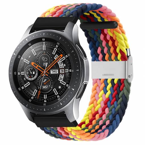 Foto - Curea din nailon împletit cu cataramă 22 mm - Modelată, colorată