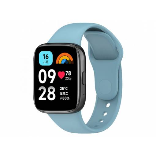 Foto - Brățară din silicon pentru Xiaomi Redmi Watch 3 Active - Albastră deschisă