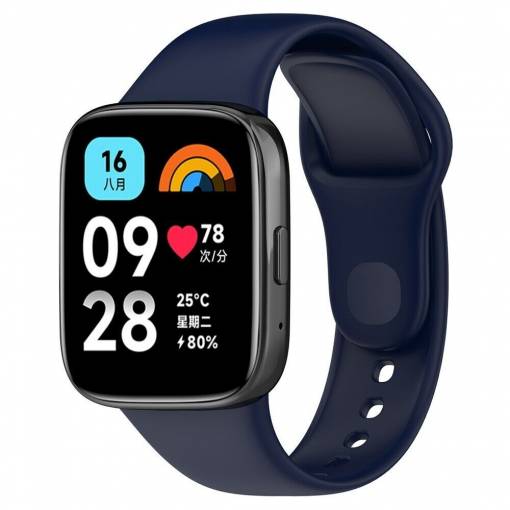 Foto - Brățară din silicon pentru Xiaomi Redmi Watch 3 Active - Albastru închis