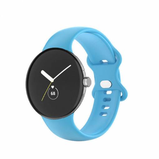 Foto - Brățară din silicon pentru Google Pixel Watch 1, 2 - Albastru deschis, mărimea S