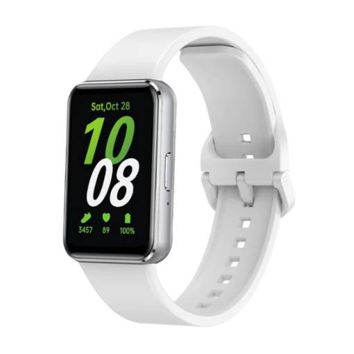 Foto - Brățara din silicon pentru Samsung Galaxy Fit 3 - Alb