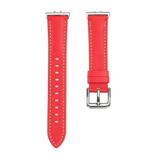 Foto - Brățara din piele pentru Samsung Galaxy Fit 3 - Roșu