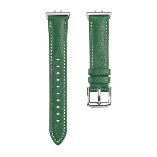 Foto - Brățara din piele pentru Samsung Galaxy Fit 3 - Verde