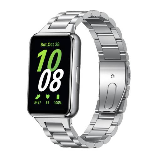 Foto - brățară din metal pentru Samsung Galaxy Fit 3 - Argintie