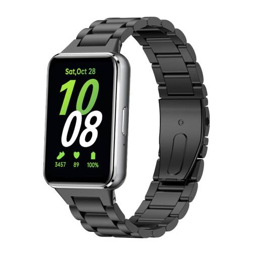 Foto - brățară din metal pentru Samsung Galaxy Fit 3 - Negru