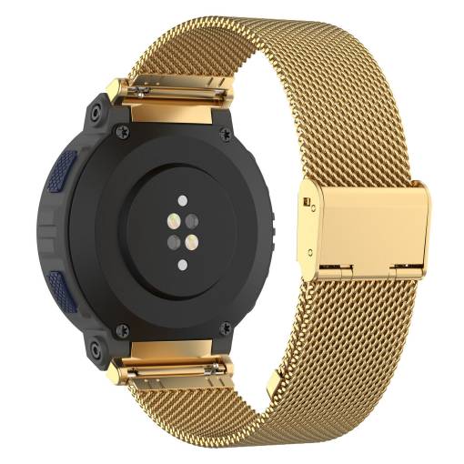 Foto - brățară din metal cu cataramă ajustabilă pentru Amazfit Active Edge - Auriu