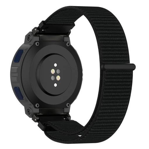Foto - brățară din nailon cu velcro pentru Amazfit Active Edge - Negru