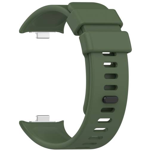 Foto - brățară din silicon pentru Xiaomi Redmi Watch 4, Smart Band 8 Pro și 9 Pro - verde închis
