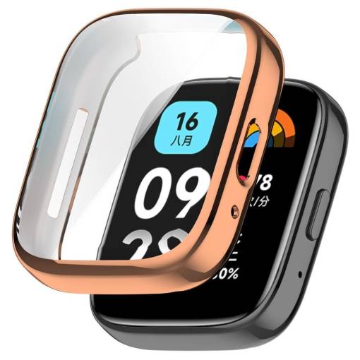 Foto - Husă din silicon pentru Xiaomi Redmi Watch 3 Active - roz auriu