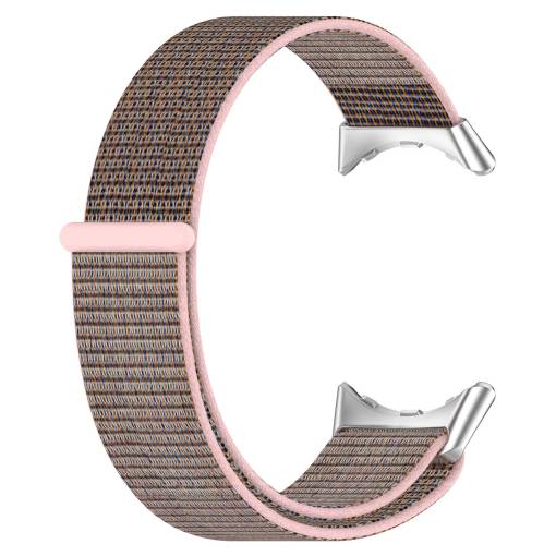 Foto - Brățară din nylon cu velcro pentru Google Pixel Watch 1, 2 - Roz