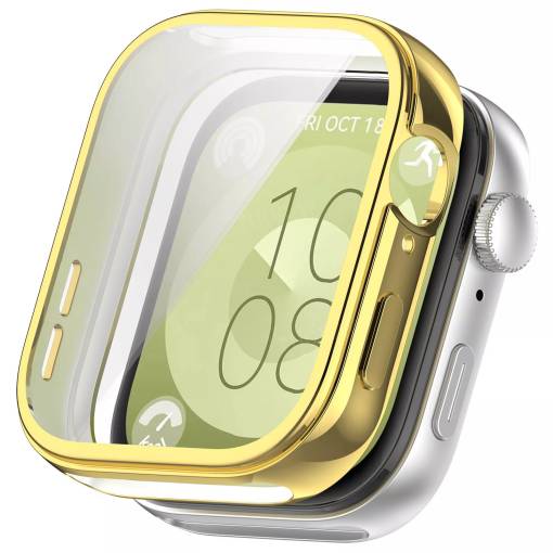 Foto - Husă din silicon pentru Huawei Watch Fit 3, 4 și 4 Pro - Aurie