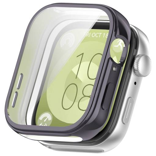 Foto - Husă din silicon pentru Huawei Watch Fit 3, 4 și 4 Pro - Gri