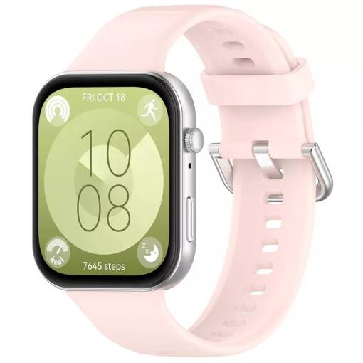 Foto - esem brățară din silicon pentru Huawei Watch Fit 3, 4 și 4 Pro - Roz deschis