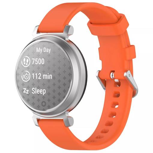 Foto - eses Brățară din silicon pentru Garmin Lily 2 și Garmin Lily 2 Active - Portocalie, 14 mm