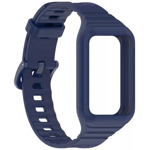Foto - eses Brățară din silicon cu ramă pentru Honor Band 9 - Albastru