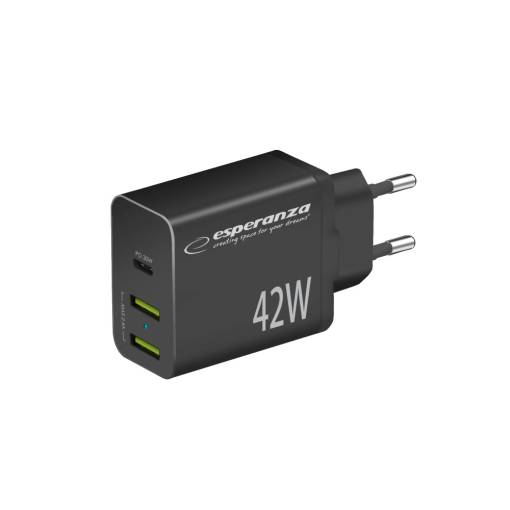 Foto - Încărcător rapid 42W - USB-C și 2x USB-A