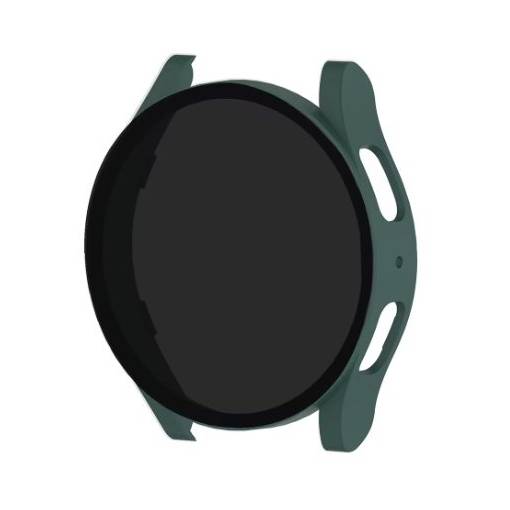 Foto - Husă de protecție cu sticlă fumurie pentru Samsung Galaxy Watch 7 44mm - Verde închis