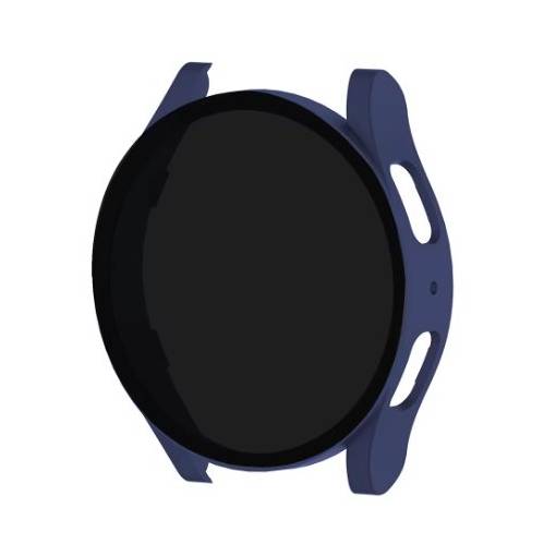 Foto - Husă de protecție cu sticlă fumurie pentru Samsung Galaxy Watch 7 44mm - Albastru închis