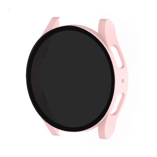 Foto - Husă de protecție cu sticlă fumurie pentru Samsung Galaxy Watch 7 44mm - Roz