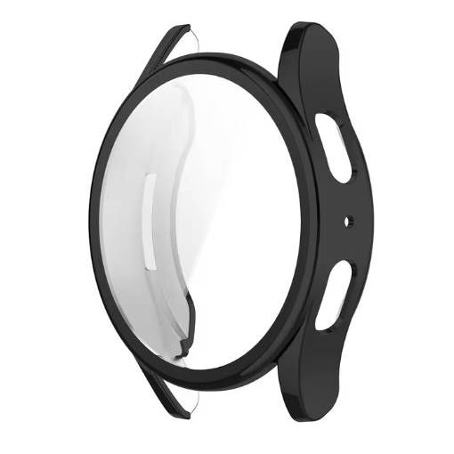 Foto - Husă de silicon pentru Samsung Galaxy Watch 7 44 mm - Neagră