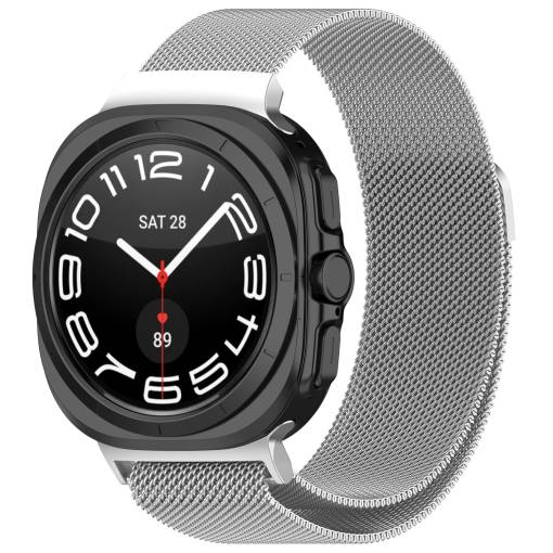 Foto - Brățară milaneză pentru Samsung Galaxy Watch Ultra 47 mm - Argintie