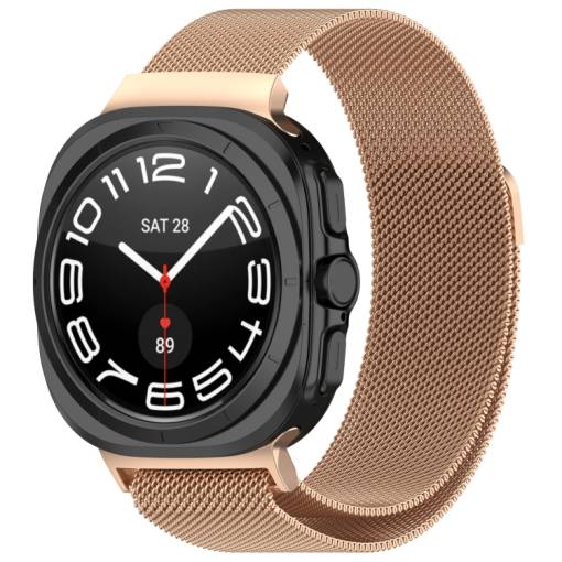 Foto - Brățară milaneză pentru Samsung Galaxy Watch Ultra 47 mm - Roz auriu
