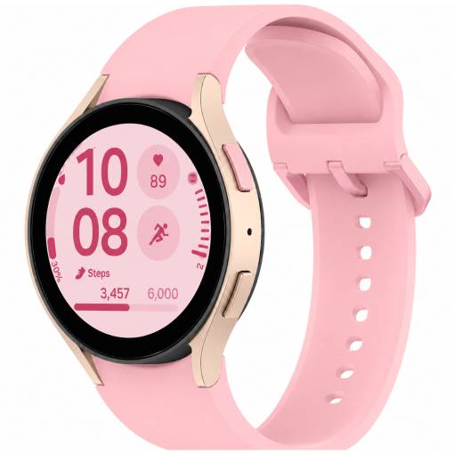 Foto - eses Curea din silicon pentru Samsung Galaxy Watch 4, 5, 6, 7, FE - Roz, OneClick