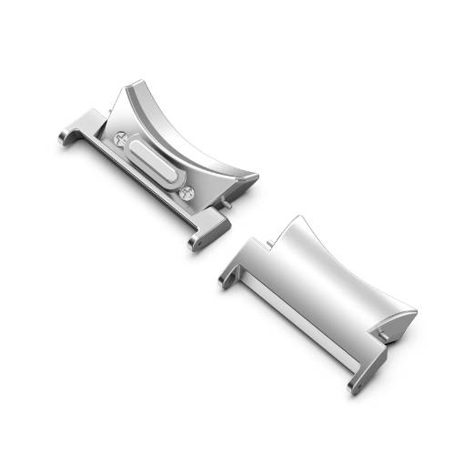 Foto - eses Conector OneClick pentru Samsung Galaxy Watch 4, 5, 6, 7 - Argintiu, 2 bucăți