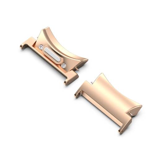 Foto - eses Conector OneClick pentru Samsung Galaxy Watch 4, 5, 6, 7 - Roz aurit, 2 bucăți