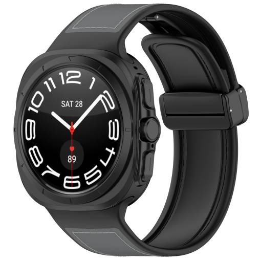 Foto - eses Curea combinată cu cataramă magnetică pentru Samsung Galaxy Watch Ultra 47mm - Gri