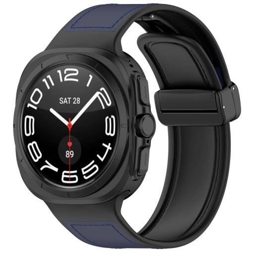 Foto - eses Curea combinată cu cataramă magnetică pentru Samsung Galaxy Watch Ultra 47mm - Albastră