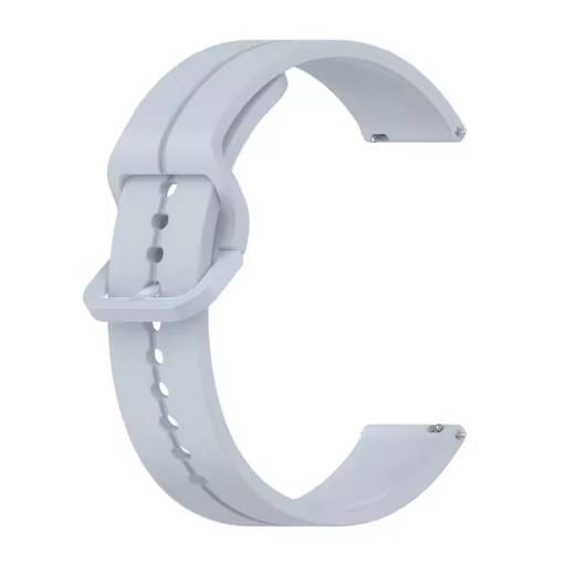 Foto - Brățară din silicon cu prindere de culoare - Albastru deschis, 22 mm